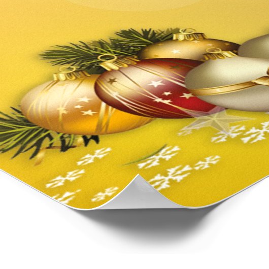 フォトパーティーブース用クリスマスフレームプロップ ポスター (角)