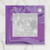 フォトパープルの抽象芸術を追加縁ど フェイバータグ (裏面)