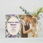 フォトパープルアイリスアールヌーボー結婚ズ セーブザデート (スタンド正面)