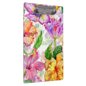 フォトパープルイエローオレンジフローラハイビスカス クリップボード (右)