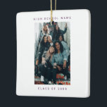 フォトパープルスノーフォールスクールカレッジ セラミックオーナメント<br><div class="desc">2つのフォトパープルミニマリストスノーフォール高校最高の大学友達スノーフォールドクリスマスホリデーセラミックオーナメント</div>