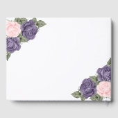 フォトパープルピンクシルバーフローラメモリアル葬儀 ゲストブック (裏面)