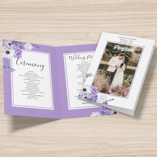 フォトパープルフローラ結婚の折り畳みプログラム プログラム