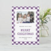 フォトパープルプライド雪メリークリスマスカード シーズンカード (スタンド正面)