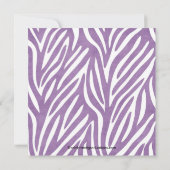 フォトパープル招待状付き卒業生 招待状 (裏面)