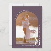 フォトパープルQRコー結婚ド セーブザデート (正面)