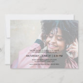 フォトパープ数々のル卒業式パーティー 招待状 (裏面)