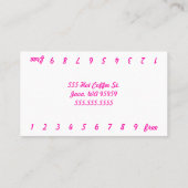 フォトビキニコーヒードライブスルーロイヤリティカード ロイヤリティカード (裏面)