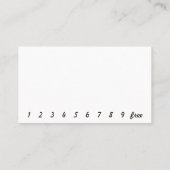 フォトビキニバリスタドライブスルーカスタマイズホテル ロイヤリティカード (裏面)