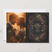 フォトビクトリアンゴシックフローラフレ結婚ーム セーブザデート (正面)