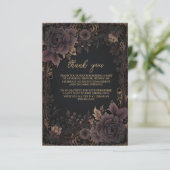 フォトビクトリアンゴ王室のシックブライダル サンキューカード (スタンド正面)