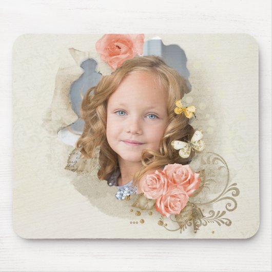 フォトビクトリアンフローラマウスパッド マウスパッド (正面)