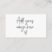 フォトビジネスカードロゴブランディングロイヤリティカード 名刺 (裏面)