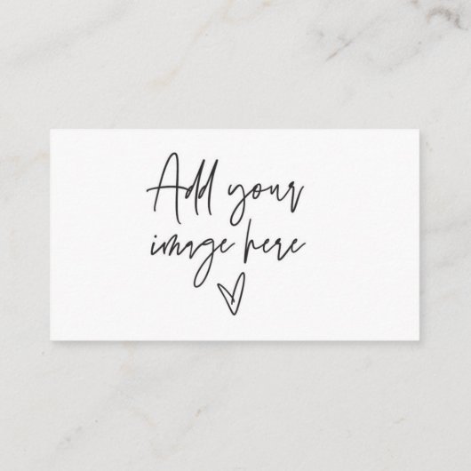 フォトビジネスカードロゴブランディングロイヤリティカード 名刺 (裏面)