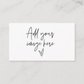 フォトビジネスカードロゴブランディングロイヤリティカード 名刺 (正面)