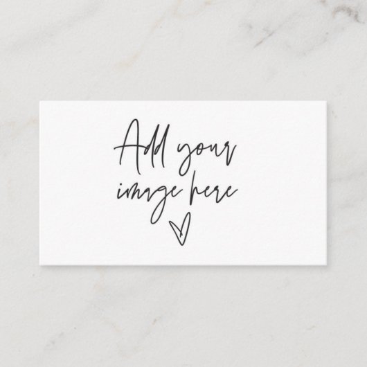 フォトビジネスカードロゴブランディングロイヤリティカード 名刺 (正面)