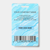 フォトビジネスバッジ（青） バッジ (裏面)