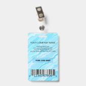 フォトビジネスバッジ（青） バッジ (裏面 （クリップ付）)