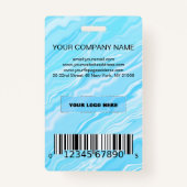 フォトビジネスバッジ（青） バッジ (裏面)