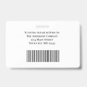 フォトビジネス企業の従業員仕入先バッジ バッジ (裏面)