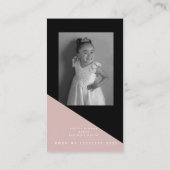 フォトビジネス図形カラーブロックフェイクフォイル 名刺 (裏面)