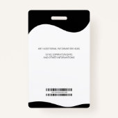 フォトビジネス社員のスタッフIDバッジ バッジ (裏面)