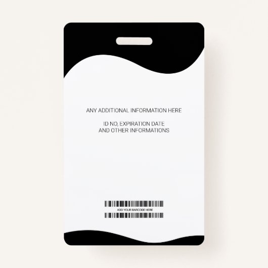 フォトビジネス社員のスタッフIDバッジ バッジ (裏面)