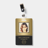 フォトビジネス バッジ (Front with Clip)