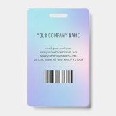 フォトビジネスIDホログラム バッジ (裏面)