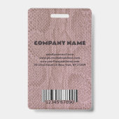 フォトビジネスSnakeskin IDバッジ バッジ (裏面)