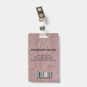 フォトビジネスSnakeskin IDバッジ バッジ (裏面 （クリップ付）)