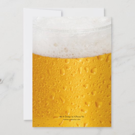 フォトビパーソナライズされたール誕生日パーティーの招待 招待状 (裏面)