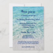 フォトビーチたった今結婚しました発表披露宴 招待状 (裏面)