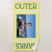 フォトビーチカスタムタオル-贈パーソナライズされたり物 ビーチタオル (正面)