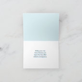 フォトビーチクリスマス折り畳みグリーティングカード カード (内部)