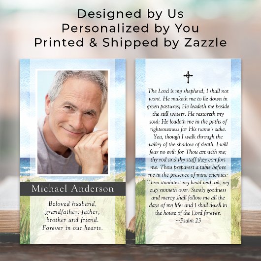 フォトビーチクロス記念祈りの言葉カード