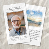 フォトビーチサンライズメモリアル祈りの言葉カード