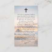 フォトビーチサンライズメモリアル祈りの言葉カード コーリングカード (裏面)