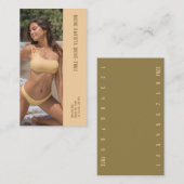 フォトビーチビキニバリスタダブルナンバーコーヒー ロイヤリティカード (正面/裏面)