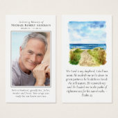 フォトビーチメモリアル祈りの言葉カード (正面&裏面)