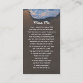 フォトビーチ葬儀記念祈りの言葉カード 名刺 (裏面)