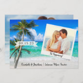 フォトビーチPalmの発生先 セーブザデート (正面/裏面)