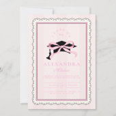 フォトピエレガントックコケット弓卒業 招待状 (正面)