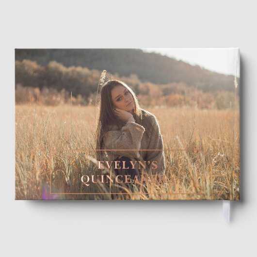 フォトピエレガントンク誕生日キンセアニェラ ゲストブック (裏面)