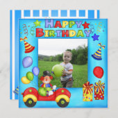 フォトピエロ誕生日カードの追加 招待状 (正面/裏面)