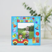 フォトピエロ誕生日カードの追加 招待状 (スタンド正面)