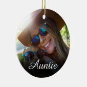 フォトピガーリーンクおもしろいスクリプトおばさん叔母の定義 セラミックオーナメント (右)