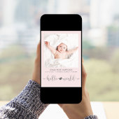 フォトピモダンックガール誕生 案内状