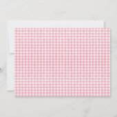 フォトピモダンックピンクジンガムベリースウィート1st誕生日 招待状 (裏面)