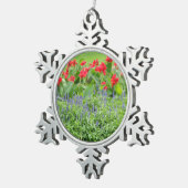 フォトピューパーソナライズされたタースノーフレークオーナメント スノーフレークピューターオーナメント (右)